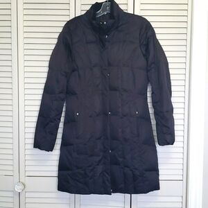 Eddie Bauer Puffer Goose Down Parka 550 Fill, Black, Size S